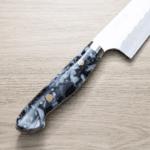 二唐刃物 牛刀 210mm SG2粉末<br>HSS鋼 磨鎚目 壓克力柄