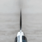 二唐刃物 牛刀 210mm SG2粉末<br>HSS鋼 磨鎚目 壓克力柄