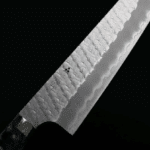 二唐刃物 牛刀 210mm SG2粉末<br>HSS鋼 磨鎚目 壓克力柄