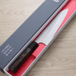 二唐刃物 牛刀 210mm <br>青紙超級鋼 柳葉鎚目