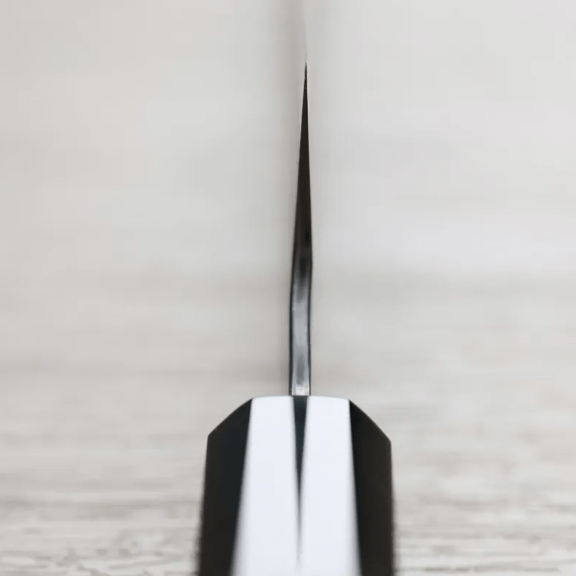 二唐刃物 牛刀 210mm <br>青紙超級鋼 柳葉鎚目