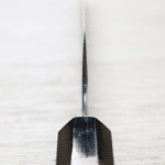 二唐刃物 牛刀 240mm <br>青紙超級鋼 柳葉鎚目