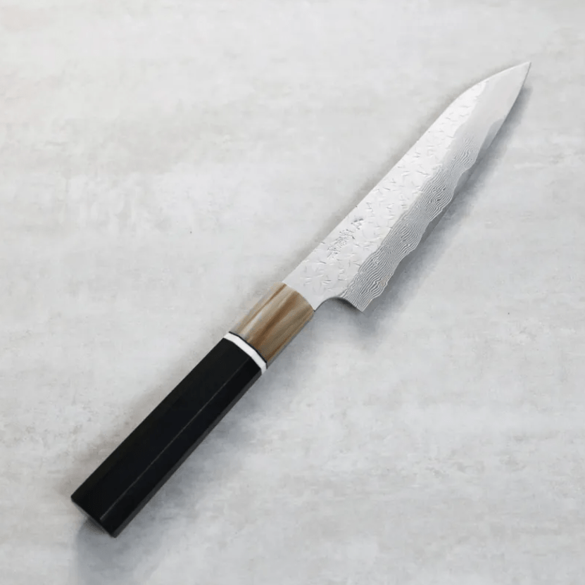 二唐刃物 蔬果 150mm SG Strix粉末HSS鋼 鎚目大馬士革 二唐刃物 蔬果 150mm<br>SG Strix粉末HSS鋼 鎚目大馬士革