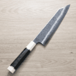 初心x二唐 切付牛刀 240mm<br>無芯鋼 黑打大馬士革