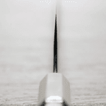 初心x二唐 切付牛刀 240mm<br>無芯鋼 黑打大馬士革