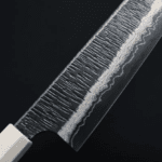 初心x二唐 切付牛刀 240mm<br>無芯鋼 黑打大馬士革