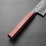 日野浦刃物 味方屋 三德<br>165mm 白紙鋼 磨梨地