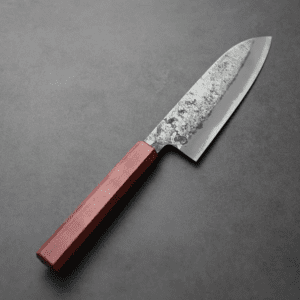 日野浦刃物 味方屋 三德<br>165mm 白紙鋼 磨梨地