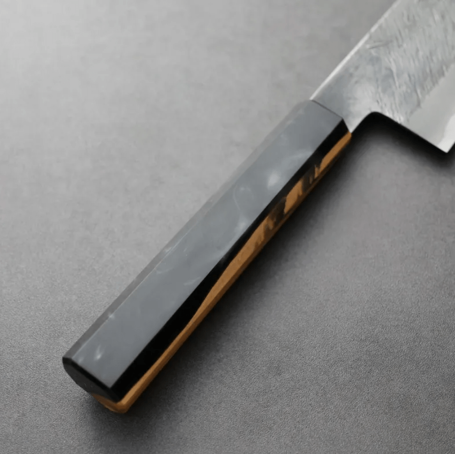 日野浦刃物 味方屋 三德 180mm 白紙鋼 松葉鎚目 (3) 日野浦刃物 味方屋 三德<br>180mm 白紙鋼 松葉鎚目