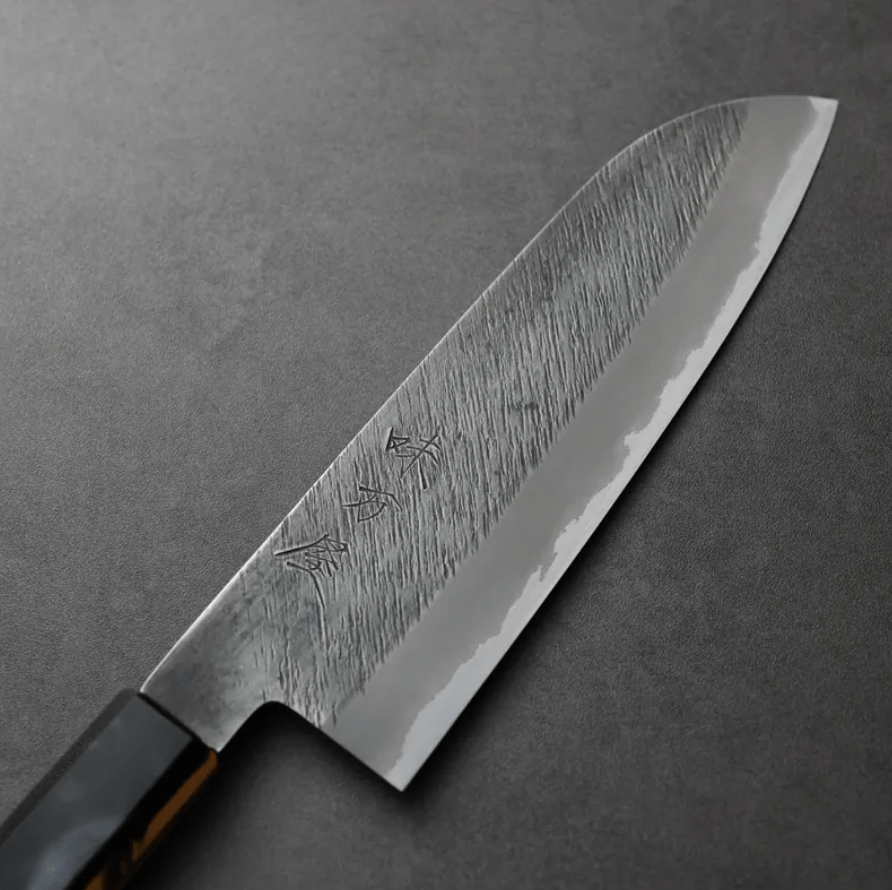 日野浦刃物 味方屋 三德 180mm 白紙鋼 松葉鎚目 (4) 日野浦刃物 味方屋 三德<br>180mm 白紙鋼 松葉鎚目