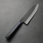 日野浦刃物 味方屋 三德 180mm 白紙鋼 黑打梨地 日野浦刃物 味方屋 三德 180mm<br>白紙鋼 黑打梨地