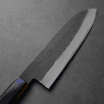 日野浦刃物 味方屋 三德 180mm 白紙鋼 黑打梨地 (4) 日野浦刃物 味方屋 三德 180mm<br>白紙鋼 黑打梨地