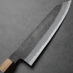 日野浦刃物 味方屋 切付牛刀<br>210mm 白紙鋼 黑打梨地