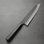 日野浦刃物 味方屋 切付牛刀 210mm <br>白紙鋼 黑打梨地 水牛口金