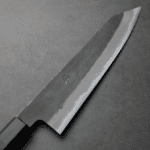 日野浦刃物 味方屋 切付牛刀 210mm <br>白紙鋼 黑打梨地 水牛口金
