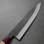 日野浦刃物 味方屋 牛刀 210mm<br>白紙鋼 黑打梨地