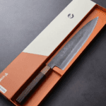 日野浦刃物 味方屋 牛刀 <br>240mm 白紙鋼 松葉鎚目