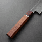 日野浦刃物 味方屋 筋引 210mm 白紙鋼 松葉鎚目 (3) 日野浦刃物 味方屋 筋引 <br>210mm 白紙鋼 松葉鎚目 玫瑰木八角柄