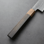 日野浦刃物 味方屋 筋引 210mm 白紙鋼 松葉鎚目 黑檀八角柄 (4) 日野浦刃物 味方屋 筋引 210mm<br>白紙鋼 松葉鎚目 黑檀八角柄