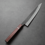 日野浦刃物 味方屋 筋引 210mm 白紙鋼 黑打梨地 玫瑰木八角柄 日野浦刃物 味方屋 筋引 210mm<br>白紙鋼 黑打梨地 玫瑰木八角柄