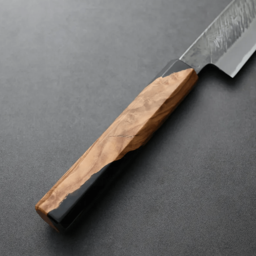 日野浦刃物 味方屋 筋引 240mm 白紙鋼 松葉鎚目 (3) 日野浦刃物 味方屋 筋引<br>240mm 白紙鋼 松葉鎚目