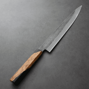 日野浦刃物 味方屋 筋引<br>240mm 白紙鋼 松葉鎚目