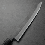 日野浦刃物 味方屋 筋引 240mm 白紙鋼 黑打梨地 黑檀八角柄 (4) 日野浦刃物 味方屋 筋引 240mm<br>白紙鋼 黑打梨地 黑檀八角柄