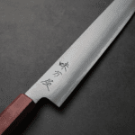 日野浦刃物 味方屋 筋引 270mm 白紙鋼 磨 (4) 日野浦刃物 味方屋 筋引 270mm<br>白紙鋼 磨 紫心木角柄