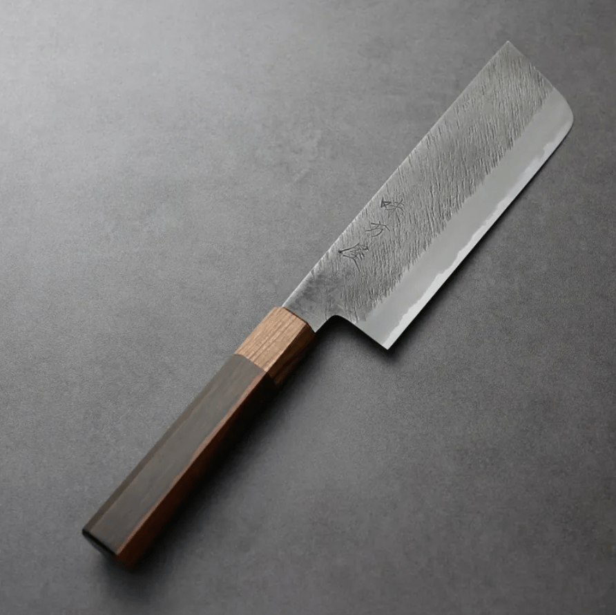 日野浦刃物 味方屋 菜切 180mm 白紙鋼 松葉鎚目 (5) 日野浦刃物 味方屋 菜切<br>180mm 白紙鋼 松葉鎚目