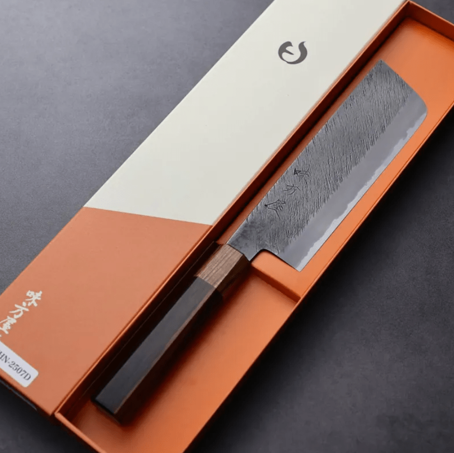 日野浦刃物 味方屋 菜切 180mm 白紙鋼 松葉鎚目 (6) 日野浦刃物 味方屋 菜切<br>180mm 白紙鋼 松葉鎚目