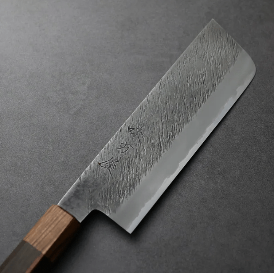 日野浦刃物 味方屋 菜切 180mm 白紙鋼 松葉鎚目 (8) 日野浦刃物 味方屋 菜切<br>180mm 白紙鋼 松葉鎚目