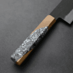 日野浦刃物 味方屋 菜切 180mm 白紙鋼 黑打梨地 (3) 日野浦刃物 味方屋 菜切 180mm<br>白紙鋼 黑打梨地