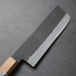 日野浦刃物 味方屋 菜切 180mm 白紙鋼 黑打梨地 (4) 日野浦刃物 味方屋 菜切 180mm<br>白紙鋼 黑打梨地