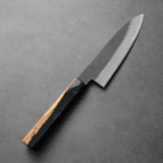 日野浦刃物 味方屋 蔬果刀 150mm 白紙鋼 黑打梨地 橄欖木 日野浦刃物 味方屋 蔬果刀 150mm<br>白紙鋼 黑打梨地 橄欖木