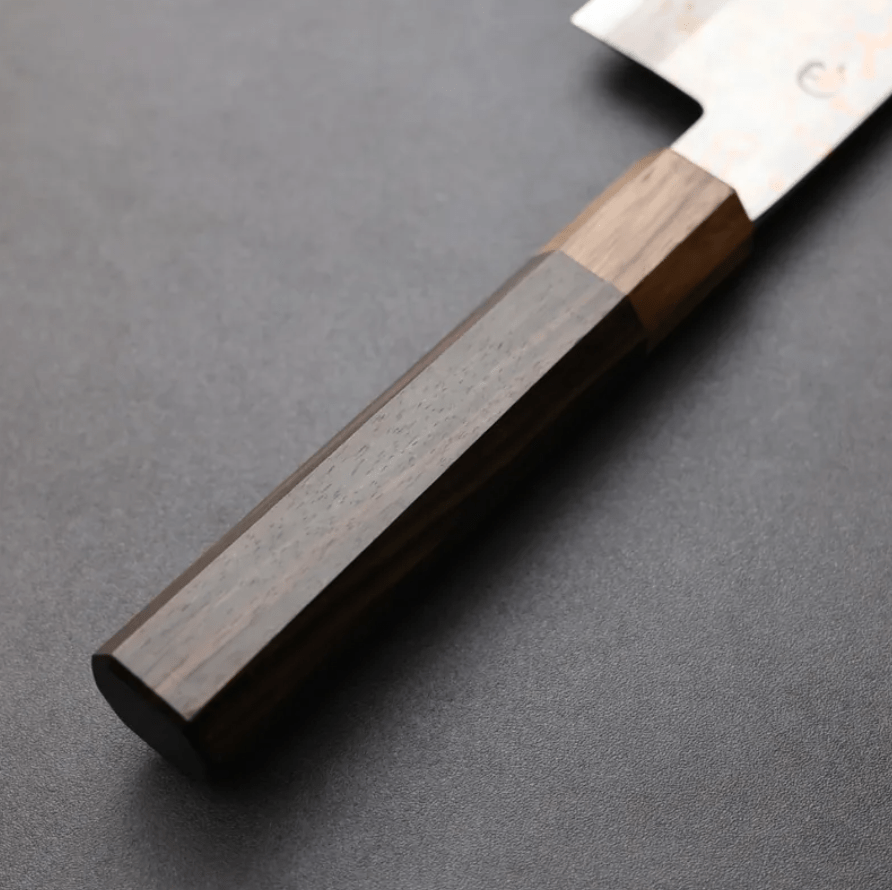 活動_日野浦刃物 味方屋 三德 165mm 青紙鋼 有色大馬士革 (5) 日野浦刃物 味方屋 三德 165mm<br>青紙鋼 有色大馬士革