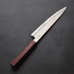 活動_日野浦刃物 味方屋 筋引 210mm 青紙鋼 有色大馬士革 (4) 日野浦刃物 味方屋 筋引 210mm<br>青紙鋼 有色大馬士革