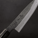 活動_日野浦刃物 味方屋 蔬果刀 135mm 白紙鋼 黑打鍛地墨流 (2) 日野浦刃物 味方屋 蔬果刀 135mm<br>白紙鋼 黑打鍛地墨流 特殊柄