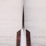 初心x二唐 喜 牛刀 240mm<br>SLD鋼 黑打有色大馬士革