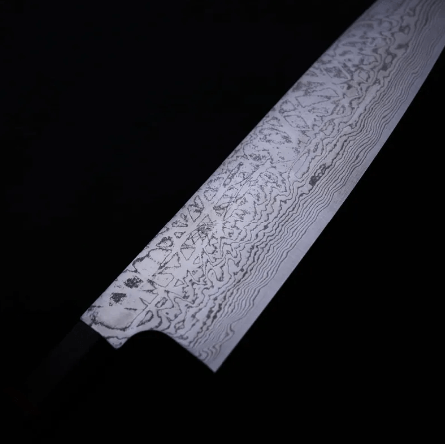 加茂詞朗 牛刀 240mm SG2粉末鋼 大馬士革 (4) 加茂詞朗 牛刀 240mm<br>SG2粉末鋼 大馬士革