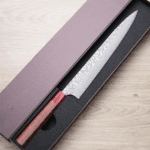 加藤義實 筋引 270mm <br>SG2粉末HSS鋼 鎳染大馬士革