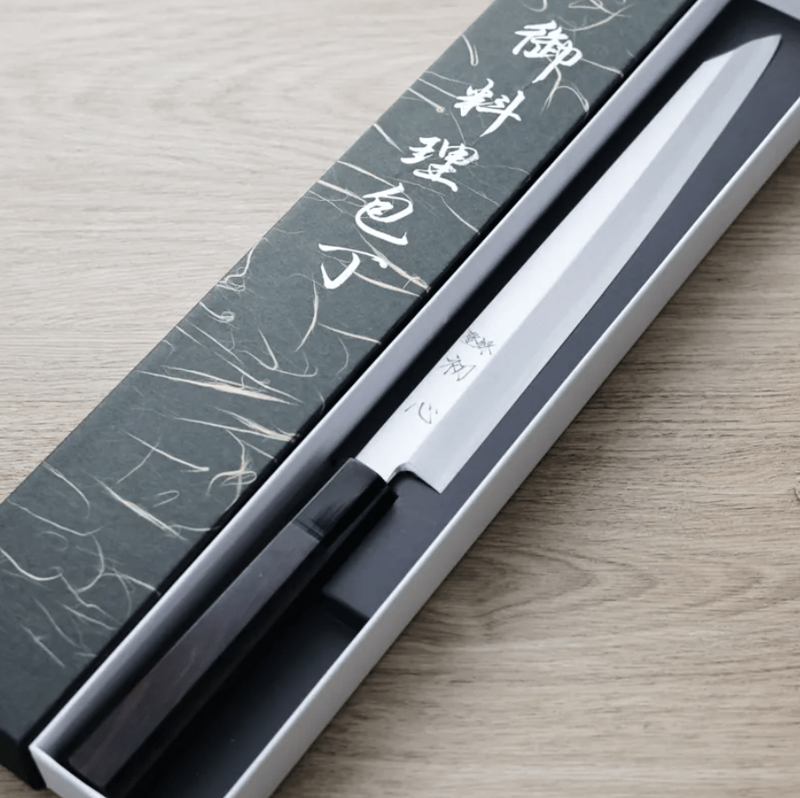 明神利器製作所 初心 切付柳刃<br>270mm 銀三