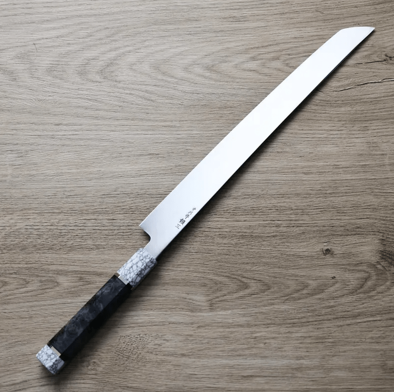 中川打刃物 曲背先丸 330mm 銀三鋼 (3) 中川打刃物 曲背先丸 330mm<br>銀三鋼