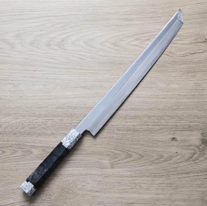 中川打刃物 曲背先丸 330mm 銀三鋼 中川打刃物 曲背先丸 330mm<br>銀三鋼