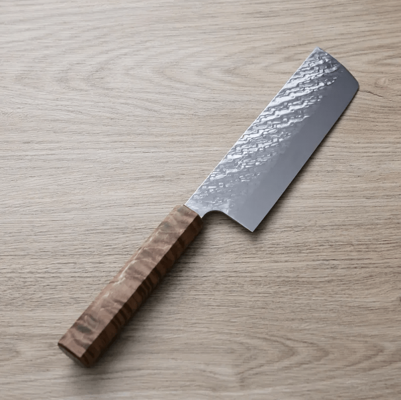 佐治武士 菜切 170mm SG Strix鋼 鎚目 穩定木 佐治武士 菜切 170mm <br>SG Strix鋼 鎚目 穩定木