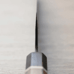 加茂詞朗 牛刀 210mm 青紙超級鋼 黑打 (4) 加茂詞朗 牛刀 210mm <br>青紙超級鋼 黑打