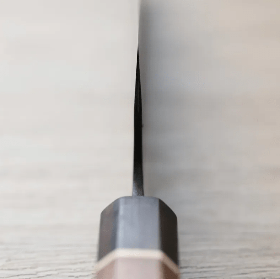 加茂詞朗 牛刀 210mm 青紙超級鋼 黑打 (4) 加茂詞朗 牛刀 210mm <br>青紙超級鋼 黑打