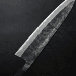 加茂詞朗 牛刀 210mm 青紙超級鋼 黑打 (5) 加茂詞朗 牛刀 210mm <br>青紙超級鋼 黑打