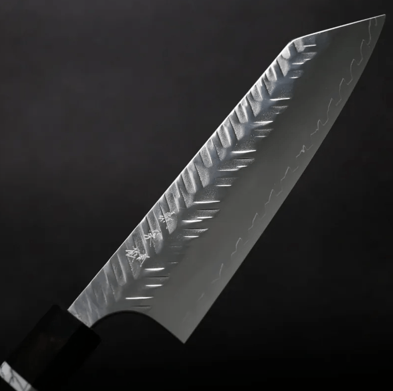 加藤義實 V鎚目 文化刀 170mm<br>SG2粉末HSS鋼 黑檀白環