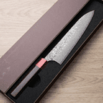 加藤義實 牛刀 210mm SG2粉末HSS鋼 鎳染大馬士革 (2) 加藤義實 牛刀 210mm <br>SG2粉末HSS鋼 鎳染大馬士革