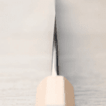 加藤義實 骨刻 150mm 青紙超級鋼 黑打 (5) 加藤義實 骨刻 150mm<br>青紙超級鋼 黑打